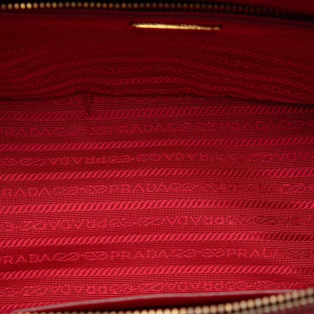 Pre-Loved Prada Small Saffiano Lux Galleria Double Zip Satchel - Picture 4 of 6